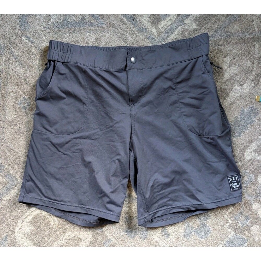 NRS Guide Wear Shorts Women Gray Sz 10 Utility Outdoor Wicking Watersport Pocket